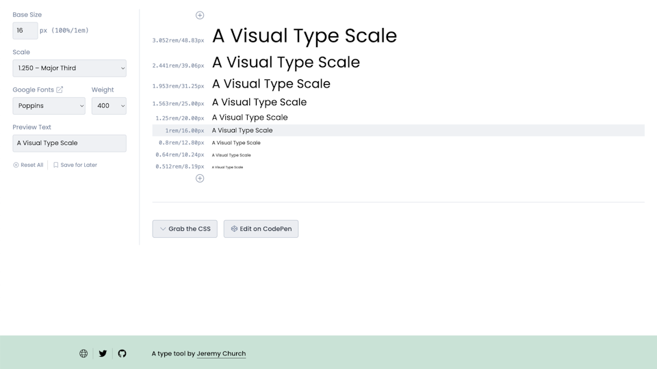 Type Scale