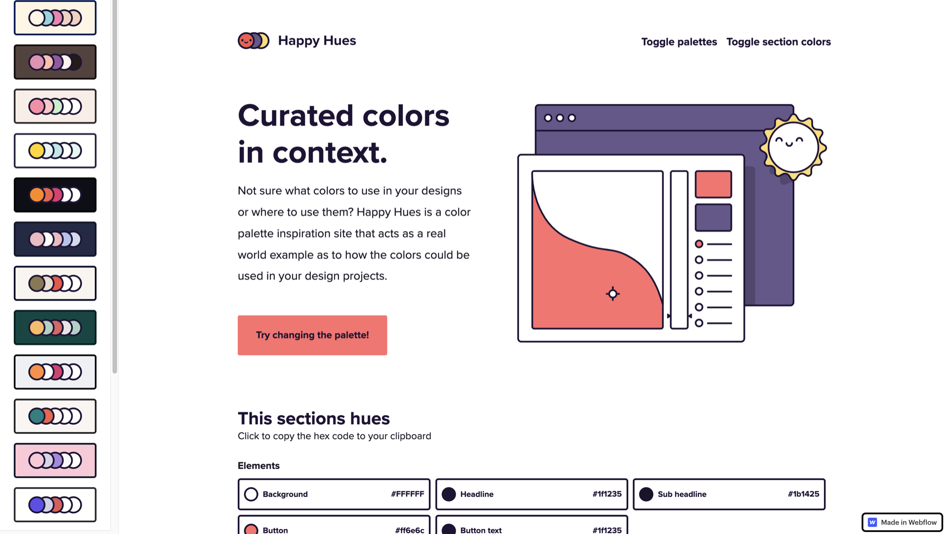 Happy Hues | Dev Tools to simplifying your coding journey